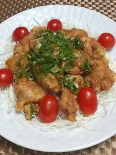 鶏モモ肉のから揚げ小葱ダレ-レシピのメイン写真