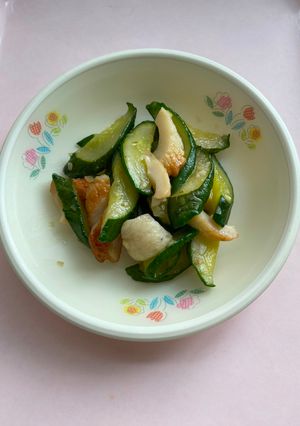 【保育所】きゅうりとちくわの中華炒め-レシピのメイン写真