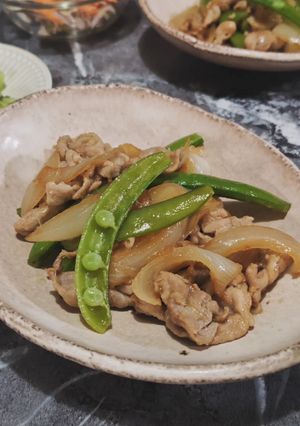 豚こま肉と新玉ねぎの炒め物☆-レシピのメイン写真