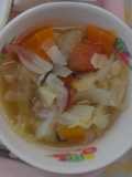 野菜いっぱいトマトスープ★宇都宮学校給食