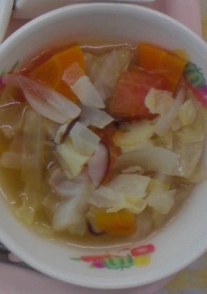 野菜いっぱいトマトスープ★宇都宮学校給食-レシピのメイン写真