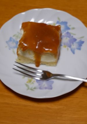不器用キャラメルレアチーズケーキ-レシピのメイン写真