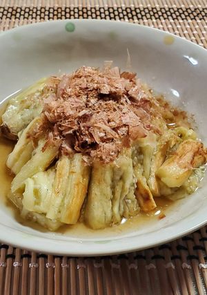 焼き茄子(牡蠣だし醤油味)-レシピのメイン写真