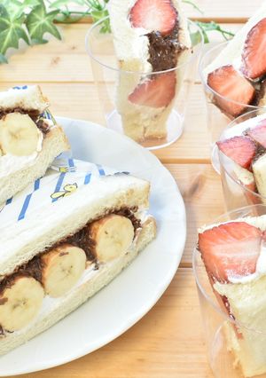 チョコもずくのフルーツサンド-レシピのメイン写真