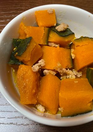 かぼちゃのそぼろ煮-レシピのメイン写真