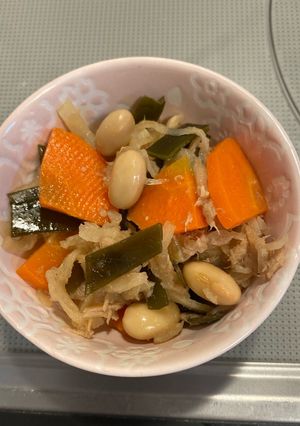 切干大根と大豆の煮物-レシピのメイン写真