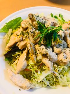鶏肉のほそぎり炒めのサラダ-レシピのメイン写真
