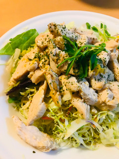 鶏肉のほそぎり炒めのサラダ-レシピのメイン写真
