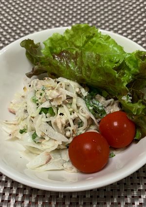 サバ缶と千切りキャベツのサラダ-レシピのメイン写真