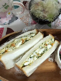 生野沢菜タルタルたまごサンド-レシピのメイン写真