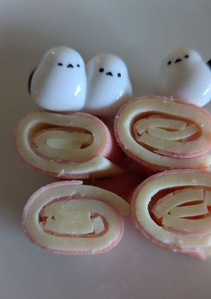 スキマおかず　チーズとハムのクルクル巻-レシピのメイン写真