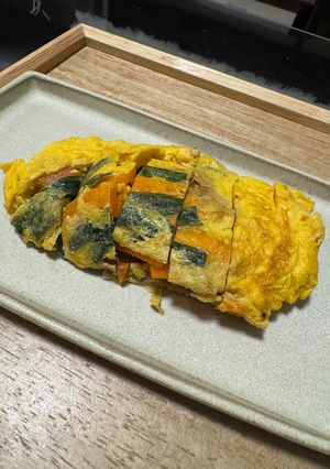 簡単！ニラたまご焼き-レシピのメイン写真