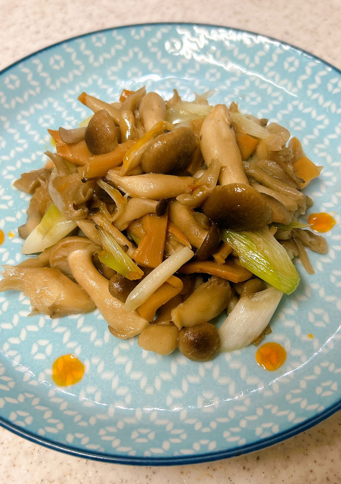 メンマと長ネギときのこの炒め物-レシピのメイン写真