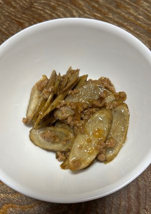 ごぼうとひき肉の炒め煮-レシピのメイン写真