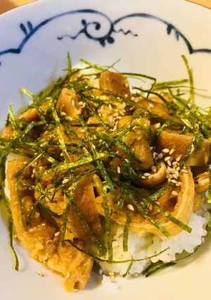 薄揚げのあまからピリッとキツネ丼-レシピのメイン写真