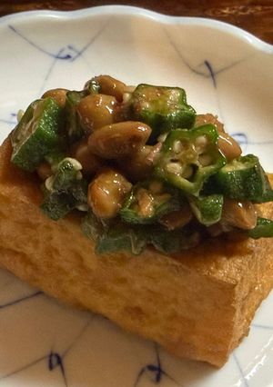 厚揚げオクラ納豆-レシピのメイン写真