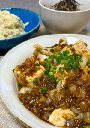 白菜入りでシャキッと、ピリ辛麻婆豆腐-レシピのメイン写真