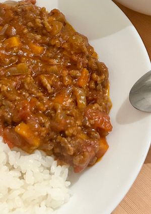 トマト缶で簡単！無水キーマカレー-レシピのメイン写真