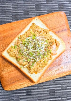 ツナのカレーマヨトースト-レシピのメイン写真