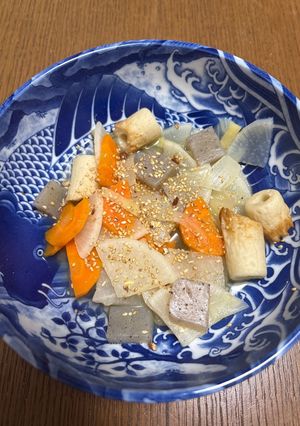 根菜とちくわとこんにゃくの煮物-レシピのメイン写真