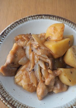 レンジで時短！もも肉・じゃが芋の照り焼き♪-レシピのメイン写真
