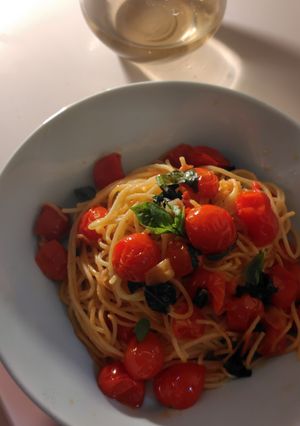 日常のスペシャリテはトマトのパスタ-レシピのメイン写真