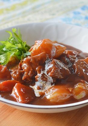 ビールで煮込んだ牛すじのシチュー♪-レシピのメイン写真