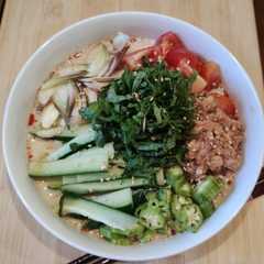 รูปของ 簡単♪そうめんアレンジ！冷やし担々麺風♪