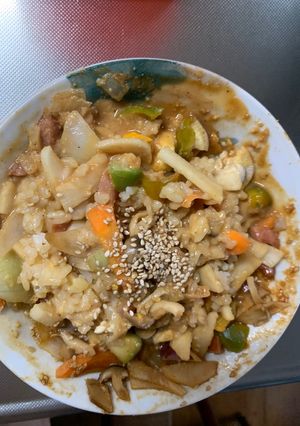 お一人様野菜たっぷり洋風オイトマト味炒飯-レシピのメイン写真