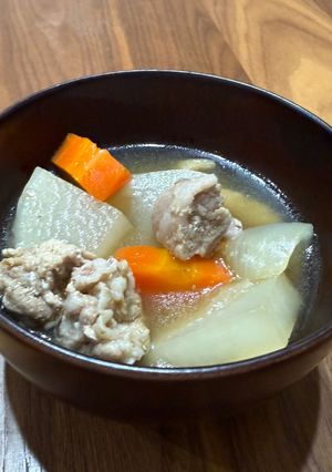 ☆簡単３工程☆醤油麹の旨みたっぷりスープ-レシピのメイン写真