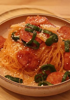 懐かしヘルシー!春雨ナポリタン-レシピのメイン写真