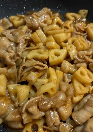 豚肉と蓮根のさっぱり甘辛炒め-レシピのメイン写真