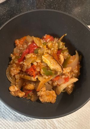 食べるの忘れていた物で玄米トマトリゾット-レシピのメイン写真