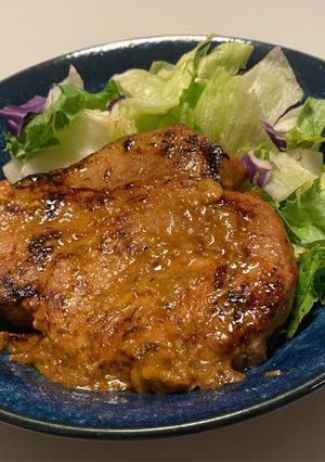 厚切り豚ロースの味噌漬けステーキ-レシピのメイン写真