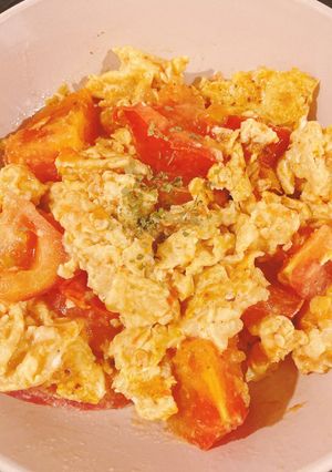 台湾風トマたま炒め♪(トマトと卵の炒め物)-レシピのメイン写真
