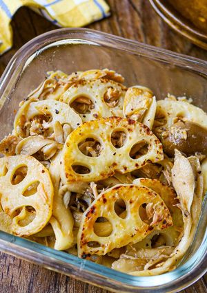 焼き蓮根ときのこのレモンツナマリネ-レシピのメイン写真