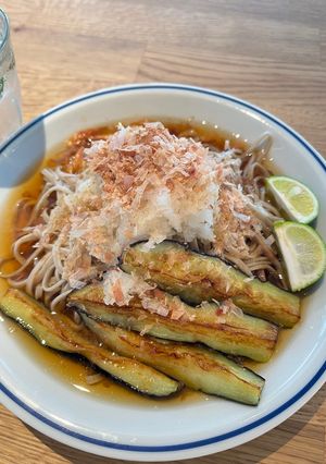 大根おろしと揚げ茄子の冷たい蕎麦-レシピのメイン写真
