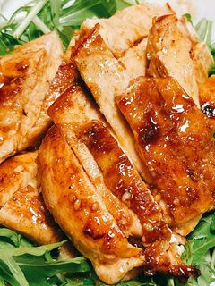 鶏むね肉のステーキガーリック醤油かけ-レシピのメイン写真
