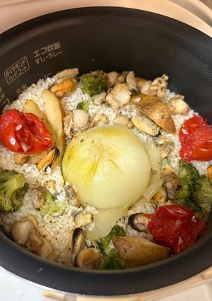 野菜まるごと炊き込みごはん-レシピのメイン写真