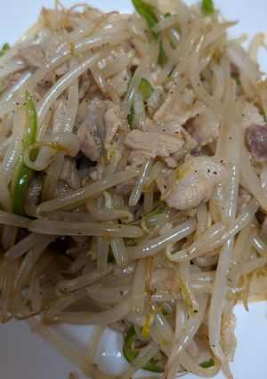 豚肉ともやし炒め!冷蔵庫の掃除に♪-レシピのメイン写真