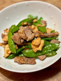 豚肉と絹さやの卵炒め-レシピのメイン写真