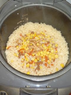 ツナコーン人参炊き込み御飯-レシピのメイン写真