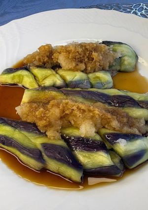 【レンチン副菜】簡単なすのおろしポン酢-レシピのメイン写真
