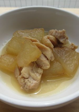 【保育園レシピ】鶏肉と冬瓜の煮物-レシピのメイン写真