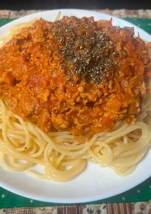 スパゲティ・凍豆腐のボロネーゼもどき-レシピのメイン写真