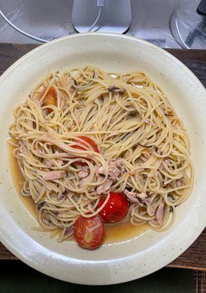 簡単！ズボラ飯！磯の香りツナパスタ-レシピのメイン写真