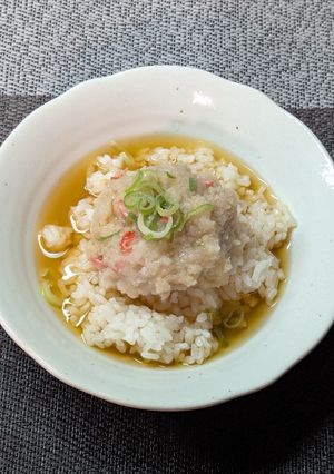 加賀料理アレンジ！加賀れんこんの蓮蒸し風茶漬け-レシピのメイン写真