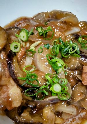 茄子♪豚肉♪玉ねぎのさっぱり炒め-レシピのメイン写真