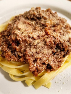 簡単!舞茸たっぷりボロネーゼパスタ!-レシピのメイン写真