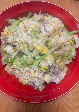 レタス豚バラチャーハン-レシピのメイン写真
